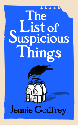 Book cover for the title "the list of suspicious things" by Jennie Godfrey
