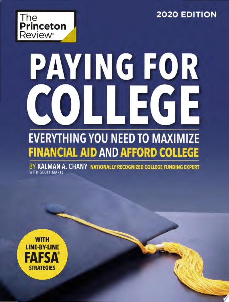 Image for "Paying for College, 2020 Edition"