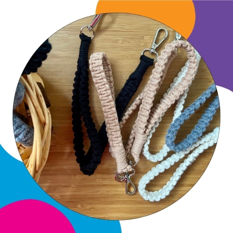calendar image of macrame key chains 