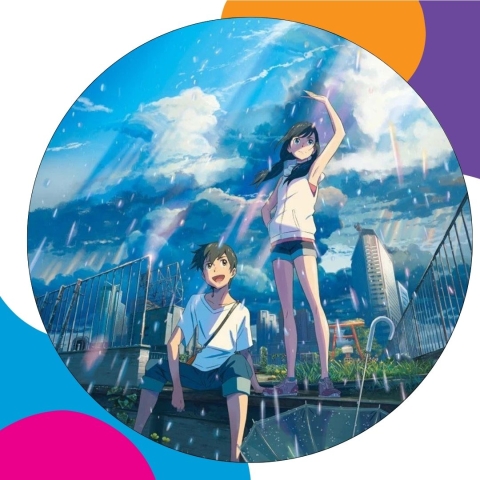 calendar image that shows the cover art for the movie Weathering With you